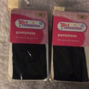 Girls connection black pantyhose